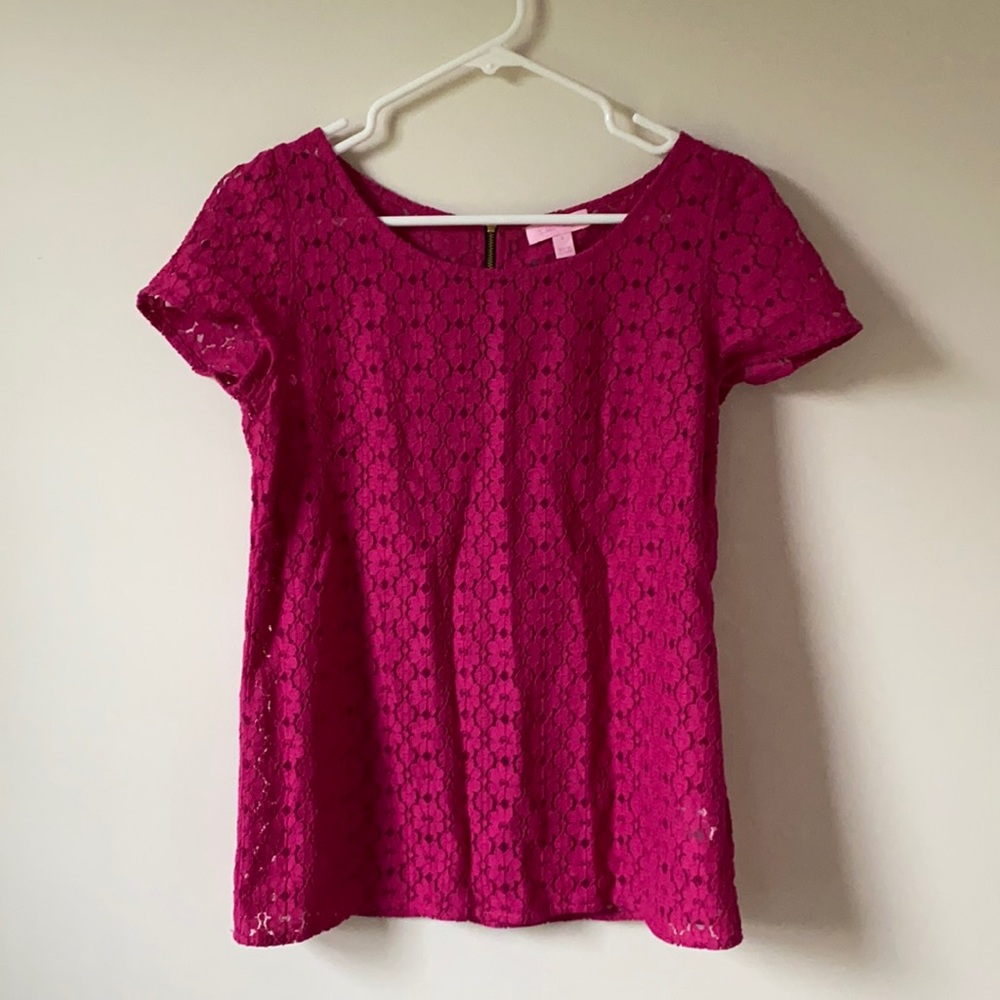 Lilly Pulitzer Pink Top Sz S